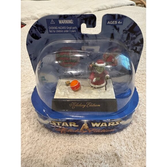 New sealed Star Wars Yoda Holiday Edition 2003 figure Christmas Greetings - Picture 2 of 6